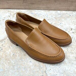 Everlane The Modern Loafers Womens Camel Leather Slip On Shoes 9 Made Brazil